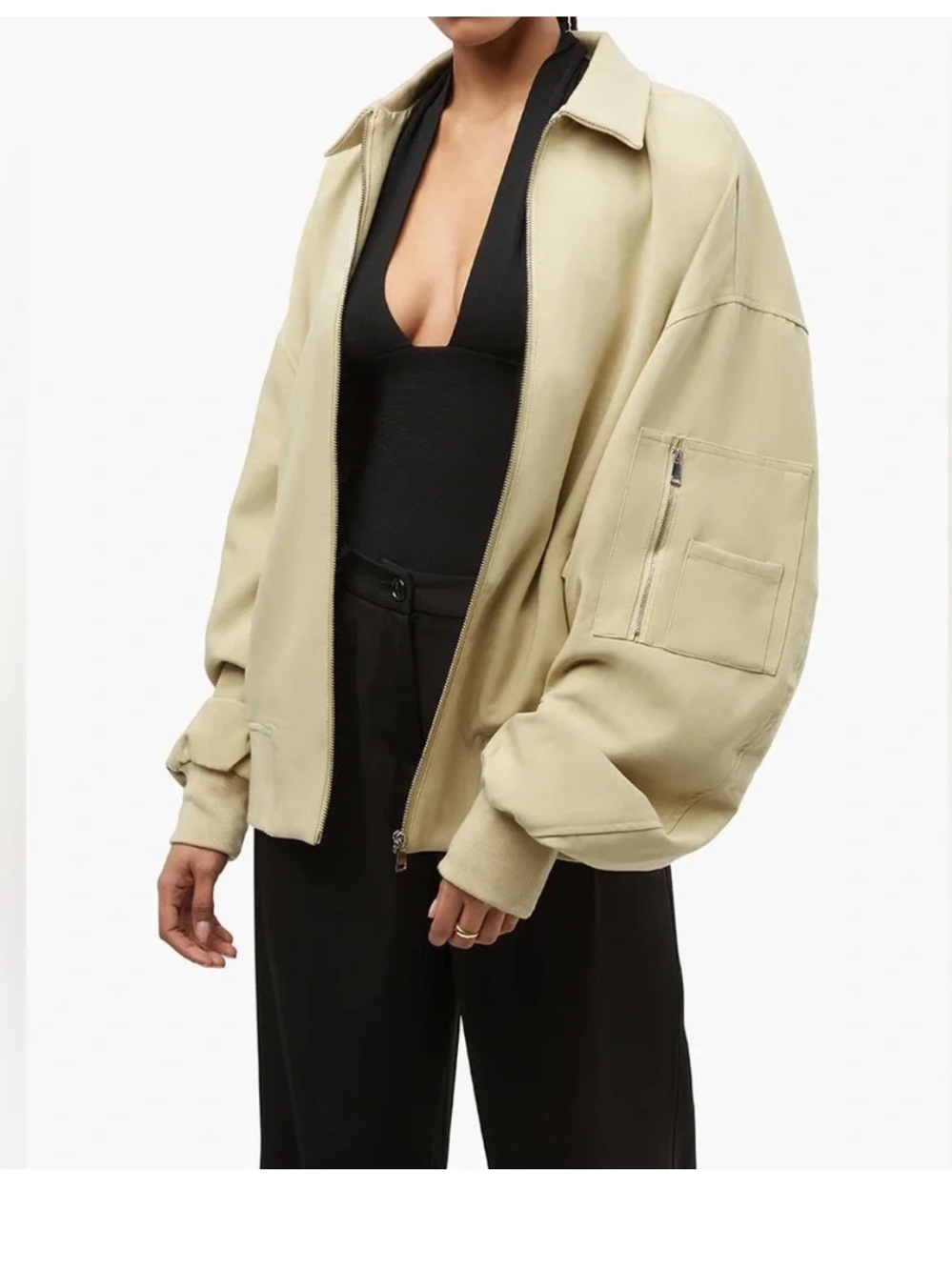 WeWoreWhat Oversized Bomber Jacket